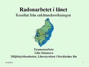 Ecos radon Ecos radon