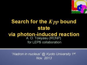 Search for the Kpp bound state via photoninduced