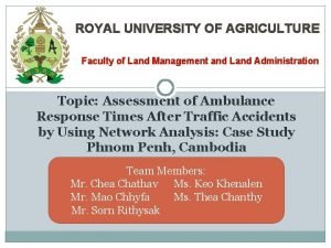 Royal university of agriculture