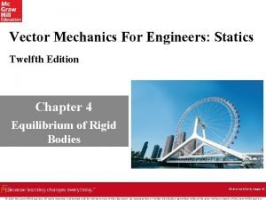 Vector mechanics for engineers statics 12th