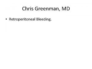 Chris greenman