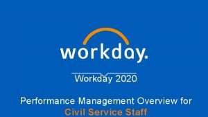 Performance management workday