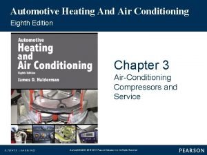 Automotive heating and air conditioning 8th edition