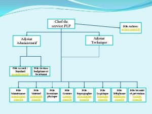 Chef du service PLP Adjoint Technique Adjoint Administratif