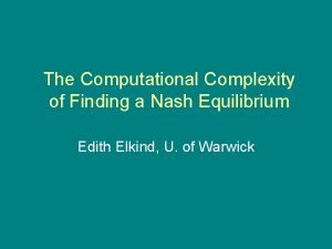 Pure-strategy nash equilibria