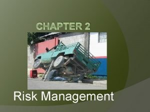 CHAPTER 2 Risk Management Risk Management Process of