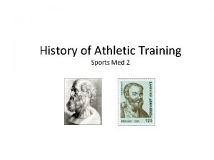 Athletic training sports medicine