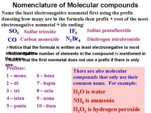 Least electronegative