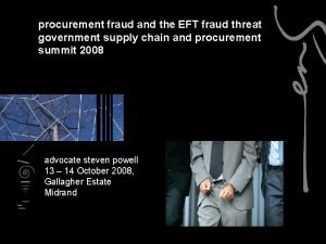 procurement fraud and the EFT fraud threat government