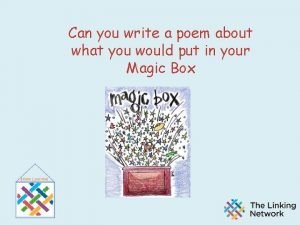 Whats in the box poem