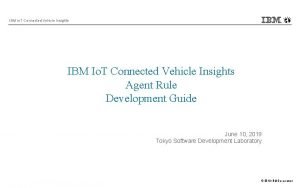 Ibm connected vehicle