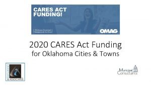 2020 CARES Act Funding for Oklahoma Cities Towns