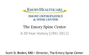 Emory spine center Emory spine center