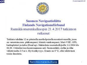 Suomen navigaatioliitto Suomen navigaatioliitto