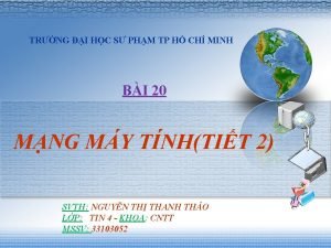 Theo góc độ địa lý mạng máy tính