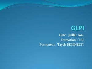 Glpi définition