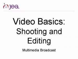 What is video shooting in multimedia