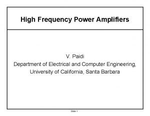 Hbt power amplifier