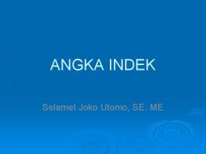 Angka indek