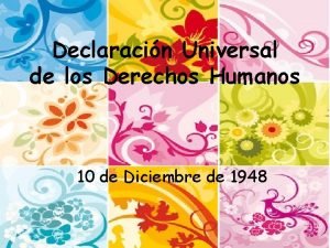 Declaracin Universal de los Derechos Humanos 10 de