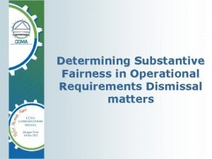 Substantive fairness