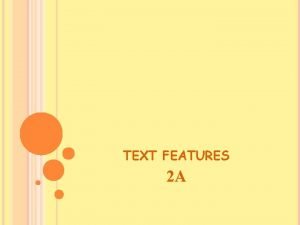 Text features part of speech