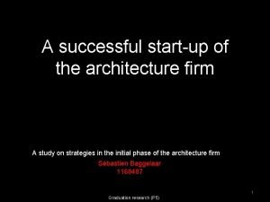 Startup architecture firm