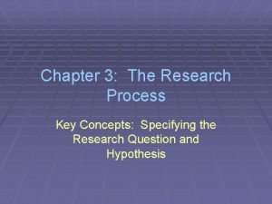 Key concepts in research