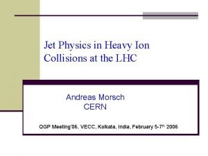 Jet Physics in Heavy Ion Collisions at the