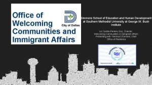 Office of Welcoming Communities and Immigrant Affairs Simmons