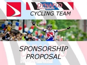 Cycling event sponsorship proposal