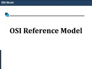 Osi model