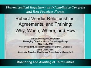 Pharmaceutical regulatory and compliance congress