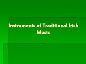 Irish instruments names