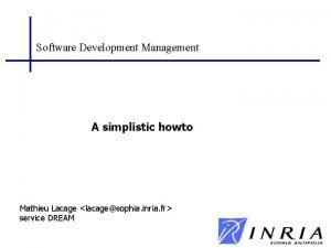 Simplistic software