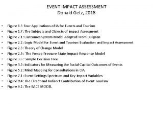 Event impact assessment