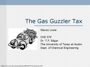 Gas guzzler tax