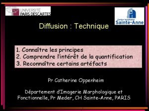 Diffusion sequence