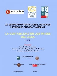 XV SEMINARIO INTERNACIONAL DE PAISES LATINOS DE EUROPA