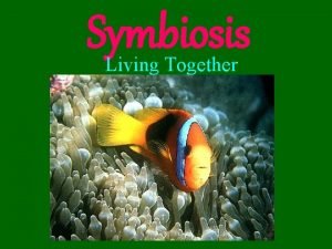Symbiosis Living Together Types of Symbiosis Mutualism both