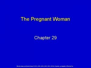 The Pregnant Woman Chapter 29 Elsevier items and