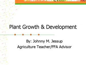 Plant Growth Development By Johnny M Jessup Agriculture