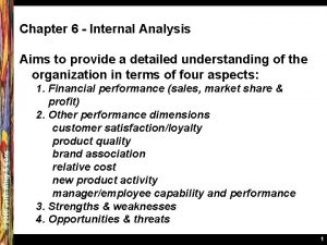 Chapter 6 Internal Analysis 2005 John Wiley Sons