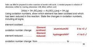 Redox reaction examples