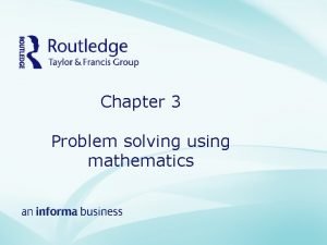 Chapter 3 what mathematics is about summary