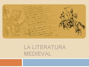 Literatura medieval contexto social