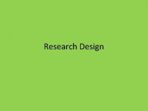 What is research blueprint