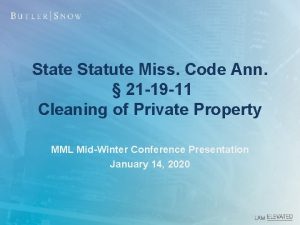 State Statute Miss Code Ann 21 19 11