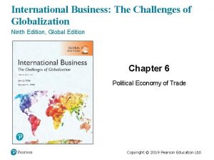 International Business The Challenges of Globalization Ninth Edition