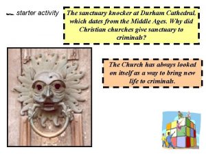 Durham sanctuary knocker